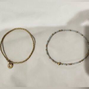 Chic Gold and Silver Beaded Bracelets Set